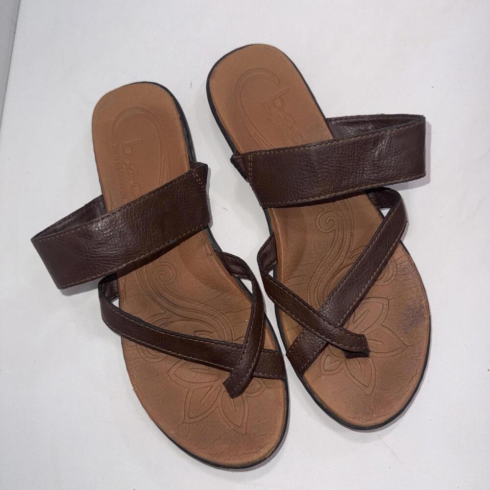 BOC Leather Thong Brown Outdoor Boho Gorpcore Beach Sandals Women’s Size 8M - Picture 2 of 8